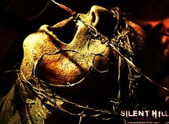 Silent Hill, twarz, drut, kolczasty, trup