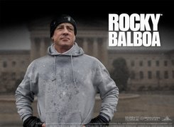 Rocky Balboa, trening, bluza, Sylvester Stallone, zima