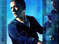 Prison Break, Skazany na śmierć, Wentworth Miller, niebieskie, tło