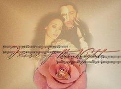 Phantom Of The Opera, Gerard Butler, Emmy Rossum, róża