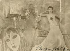 Phantom Of The Opera, Emmy Rossum, suknia, maska