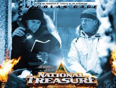 National Treasure 1, Nicolas Cage, Sean Bean, latarka, zima