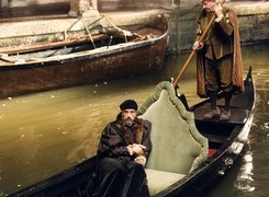 Merchant of Venice, Jeremy Irons, kajak, kanał
