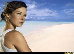 Serial, Lost, Zagubieni, Evangeline Lilly, ocean, plaża