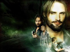 Filmy Lost, Josh Holloway, pistolet, koszula