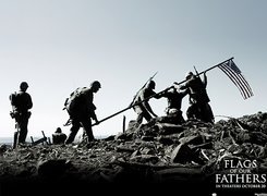 Flags Of Our Fathers, flaga, żołnierze, kamienie