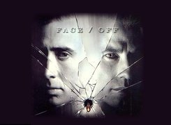 szkło, Face Off, John Travolta, Nicolas Cage