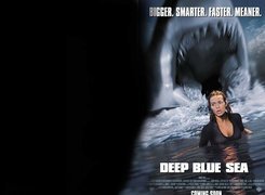 Deep Blue Sea, woda, rekin, kobieta