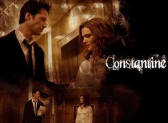 Constantine, Rachel Weisz, Keanu Reeves, drzwi