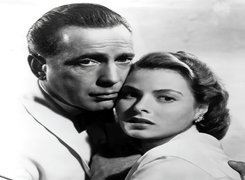 Casablanca, Ingrid Bergman, Humphrey Bogart, przytuleni