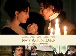 Becoming Jane, Anne Hathaway, James McAvoy, świeczki