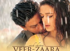 Veer Zaara, deszcz, Preity Zinta, Shahrukh Khan