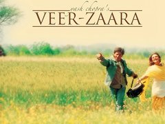 Veer Zaara, łąka, kwiaty, para