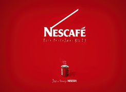 Nescafe, napis, kubek, tło