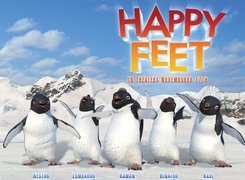 Tupot małych stóp, Happy Feet, pingwiny, lód