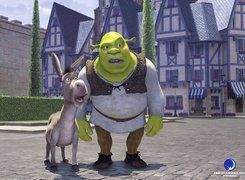 Shrek 1, Shrek, osioł