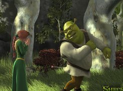 Shrek 1, Fiona, ogr, drzewa
