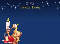 Film animowany, Piękna i Bestia, Beauty and the Beast, świecznik, zegar