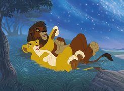 Król Lew 2, The Lion King, gwiazdy, trawa