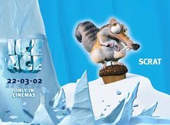 Wiewiórka, Scrat, Epoka lodowcowa, Ice Age