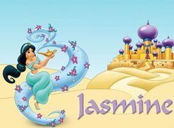 Jasmine, Dżasmina, Film animowany, Aladyn, Aladdin