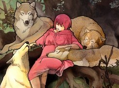 Wolfs Rain, wilki, dziewczynka