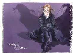 Witch Hunter Robin, dziewczynka, płaszcz, rękawiczki