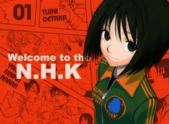 Welcome To Nhk, komiks, dziewczynka, dres