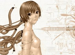 Ugetsu Hakua, dziewczyna, robot