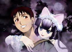 Tsukuyomi Moon Phase, chłopak, dziewczyna, wampir