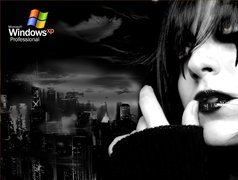 Windows XP, Kobieta, Gothic