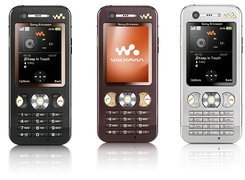 Sony Ericsson W880i, Czarny, Brązowy, Srebrny