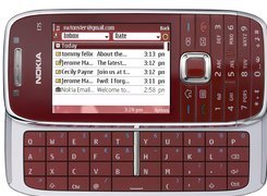 Nokia E75, Wiśniowy, Gmail