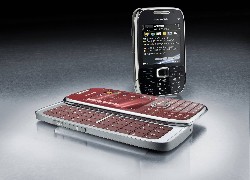 Nokia E75, Wiśniowy, Czarny