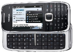Nokia E75, Czarny, Srebrny