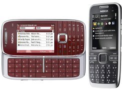 Nokia E75, Wiśniowy, Nokia E55, Czarny Nokia E55