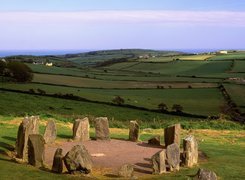 Irlandia, Europa, Kamienie, łąka