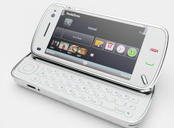 Nokia N97, Srebrna, Poziomo, QWERTY