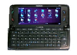 Nokia E90, Czarna, Otwarta, Menu
