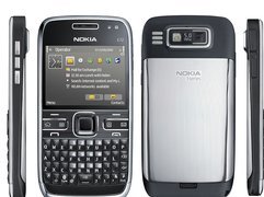 Nokia E72, Czarna, Srebrna, Przód, Tył, Boki