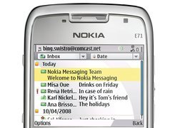 Nokia E71, Email, Menu