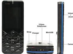 Nokia 7500, Opis, Przód, Dół, Bok