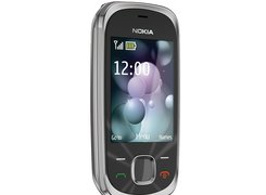 Nokia 7230, Czarna, Srebrna, Rozsuwana