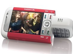 Nokia 3250 XpressMusic, Czerwona, Biała