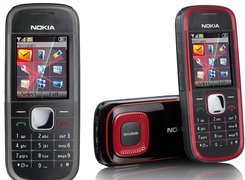 Nokia 5030, Czarna, Czerwona