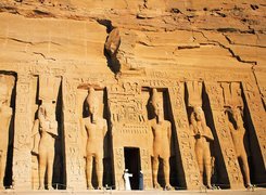Egipt, Świątynia Nefertari, Zabytek, Abu Simbel, Muhafaza Asuan  Egipt