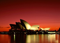 Australia, Sydney, Opera w Sydney, Zachód Słońca