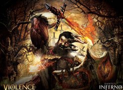 Dantes Inferno, Violence, Miecz