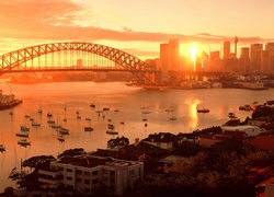 Australia, Miasto, Most, Rzeka