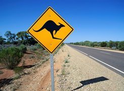 Australia, Ulica, Znak Kangura